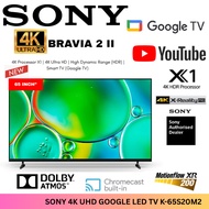 Sony 65 Inch S20 BRAVIA 2 II  4K Smart Google LED TV UHD UHD HDR S20 K-65S20M2 NEW 2025 NEW Replace 