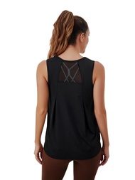 Womens Yoga Activewear Tank Tops Mesh Back Gym Workout Tops for Women Loose Tops Quick Dry