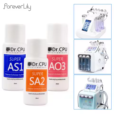 30ML High Concentrated Aqua Peeling Solution AS1 SA2 AO3 For Hydra Dermabrasion Beauty Machine Facia