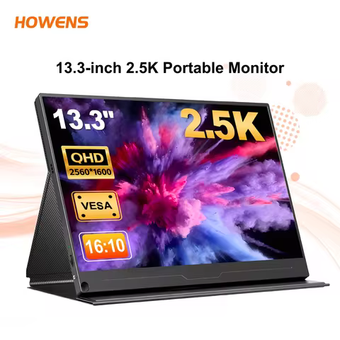 13.3" Portable Monitor 2.5K 2560x1600 with Magnetic Cover for Game Switch Xbox PS Phone PC Cpmputer 