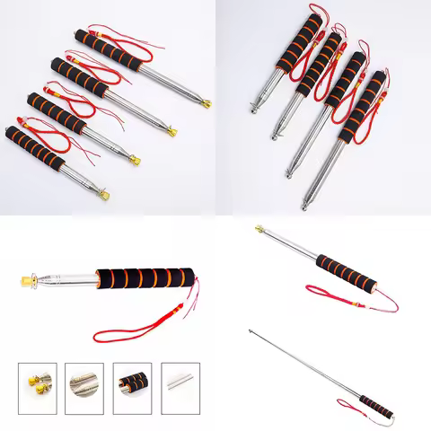 Wholesale/Retail 1.6/2/2.5/3M PPT Presentation Handheld Flag Pole Teachers Pointer Tour Guide Flagpo