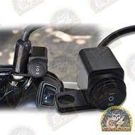 CS Motorcycle Domino Mini Driving light mirror mount Switch 3 way switch hazard fog light lampu led 