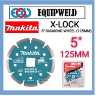 MAKITA 5" X-LOCK DIAMOND WHEEL 125MM SEGMENTED RIM (ORIGINAL) E-02076 FOR CONCRETE DGA519Z DGA419Z D