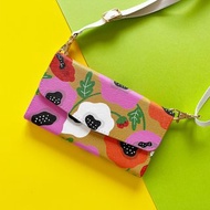 罌粟花 iPhone 三摺手帳型手機殼 附背帶【部分 Android 適用】