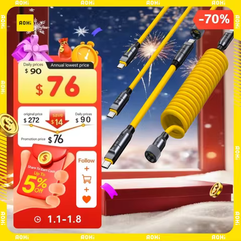 AOHI The Future PRO Creative Power Cable Set (240W/ 8K/ 40 Gbps/ 0.33~8.53FT)