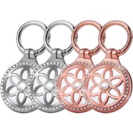 Airtag Necklace,Titanium Alloy Metal Dial Design Airtag Necklace Kids,75cm/29.5in Adjustable Alloy C