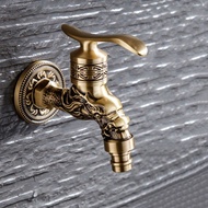 ✨Antique Single Cold All Copper Kitchen Mop Pool Washing Machine Dedicated Faucet Added to Wall Fauc