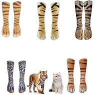 Animal Paw D Heat Transfer Tricky Digital Printing Socks Creative Foot Hoof Cat Paw Dog Paw Three-Di