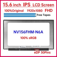 15.6" Laptop LCD Screen NV156FHM N6A NV156FHM-N6A Display Matrix Panel Replacement 1920x1080 IPS 100