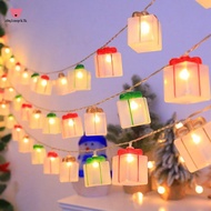 Christmas Tree Lights 10 Ft 20 LEDs Multi Colored Gift Boxes String Lights Battery Operated for Chri