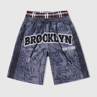 กางเกงขาสั้นชาย เอวยืด ลาย Plaid รุ่น Brooklyn