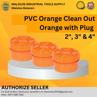 Original PVC Clean Out Orange with Plug 2", 3" & 4" fixtures and plumbing