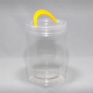 Biscuit Container/cracker barrel with colour lid/Food plastic container/PET 115