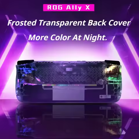Transparent Back Plate For Rog Ally X DIY Replacement Shell Case Set For Rog Ally X Heat Dissipation
