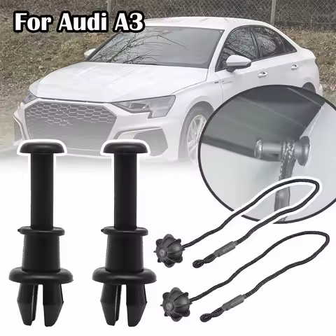 For Audi A3 8P 8V 2003 - 2020 Q2 Q3 F3 Q5 8R Rear Trunk Cargo Parcel Shelf String Clips Holder Pivot