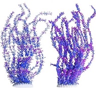 Hamiledyi Aquarium Plastic Plants Aquarium Decor Artificial Fish Tank Plants,Tall Fish Tank Decorati