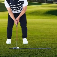 [szxflie3xh] Putter Straight Ruler Portable Putting Ruler for Office Indoor Putting Green Black