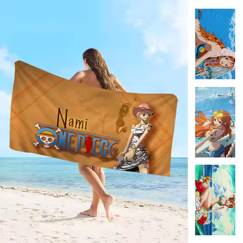 O-ONE P-PIECE Nami Beach Towel For Kids Personalized Bath Towel Pool Towel Vacation Gift Picnic Towe