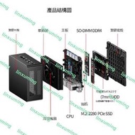 【6期免息】中柏小迷你主機電腦英特爾12代N100微型臺式機軟路由雙網口pc準系統n305辦公mini機箱小型工控機