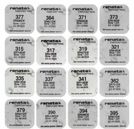 Renata 329/337/319/346/335/390/315/373/341 Swiss Made 1.55V Silver Oxide Battery (1pc)