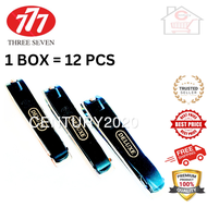 777 Nail Cutter Three Seven Nail Clipper Manicure Care Silver With Black 211 1 BOX