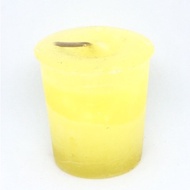 LAUGHTER Reiki Charged Herbal Votive Candle (yellow), approx.13hrs