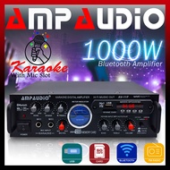 1000W Karaoke Amplifier Ampaudio AV11F Bluetooth Stereo Amplifier Wireless Audio Home Karaoke Power 