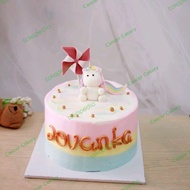 unicorn cake | kue ulang tahun | birthday | tart custom - brownies
