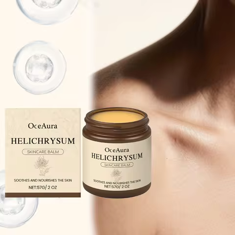 Helichrysum Soothing Skin Balm 57g Sensitive Skin Moisturizer for Face & Body Deep Hydration Cream w