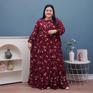 SAKDRES GAMIS JUMBO MODEL BARU DRES JUMBO KEKINIAN GAMIS JUMBO MOTIF BUNGA DRES JUMBO CANTIK GAMIS R