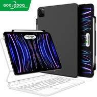 GOOJODOQ Magnetic Keyboard Case with Pencil Slot For iPad Pro 11 Air 4 Air 5 iPad Pro 12.9 6th 5th 4