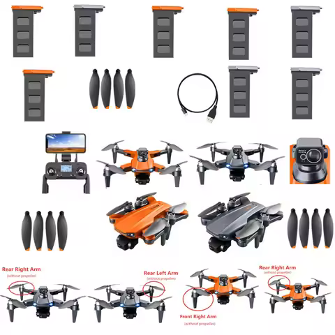 RG106 MAX PRO GPS 4K 6K 8K Professional Brushless RC Quadcopter Drone Parts 7.4V 3800MAH Battery/Pro