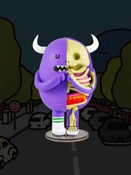 Mighty Jaxx XXRAY SML BIGMON 解剖黏黏怪 半剖系列 黏黏怪物研究所Sticky Monster Lab