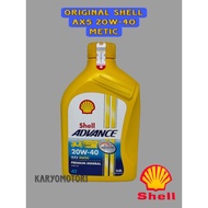 MESIN Original Shell AX5 20W-40 automatic engine oil for all automatic motorbikes, synthetic oil