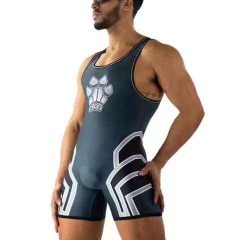 2023 New Wrestling Singlet Triathlon Bodysuit Gym Breathable Sport Skinsuit Swimwear Marathon Runnin