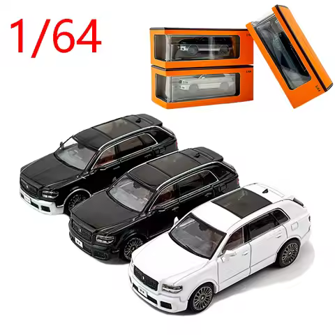Diecast 1/64 Scale Toyot Century SUV Station Wagon Car Model Alloy Toyot Century Van Car Model Stati