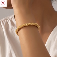 XT Jewellery Korea 24k Winding Bracelet Opening 916 Original Gold Plated Woman