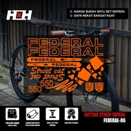 COD Cutting Sticker Sepeda FEDERAL Street Cat Stiker TORINO TERRAIN MG 33 MTB BIKE 550 SX SET 06