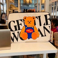 EIJINGY Print Gentlewoman Canvas Bag Bear Handbag Letter Computer Bag Fashionable File Organizer Thai Laptop Case Bag Women
