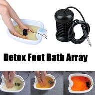 Detox Foot Bath Arrays Round Stainless Steel Array Aqua Spa Ionic Cleanse Ion SL