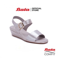 Bata Comfit บาจา คอมฟิต รองเท้ารัดส้นผู้หญิง รองเท้าเพื่อสุขภาพ รองเท้ารัดส้น เพื่อสุขภาพ สูง 1 นิ้ว สำหรับผู้หญิง รุ่น Cole สีบรอนซ์ 7618970
