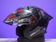 Helm ALV Ultron Original SNI Gratis Ongkir Kaca Silver Clear