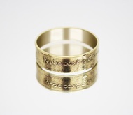 緬甸硬幣戒指 50 pya 1975-1976 男士硬幣戒指 女士硬幣戒指