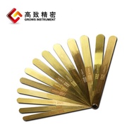 Brass Feeler Gauge Gap Gauge Thickness Gauge Non-Magnetic Copper Feeler Gauge Single Piece Set Coppe