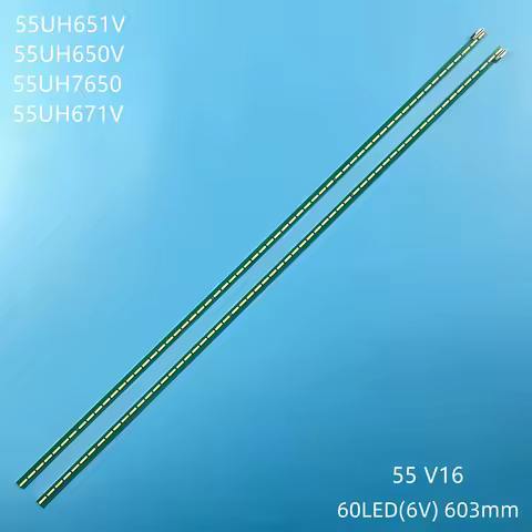 2PCS 60LED TV Backlight Strips for 55LW340C-UA 55UH7700 55uh650v 55UH6880 55'' V16 ART3 2428 REV0.3 