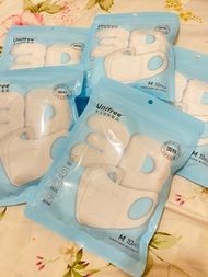 ❤️全新Unifree白色3D立體口罩. 顯瘦薄款三層防禦透氣口罩