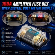 Car Audio Power Amplifier Digital Fuse Holder With Meter Power Amp Fius Power Amp Box Fuse Holder