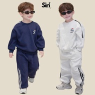 Set of boys' sporty long pants with Hey boy embroidered stripes and pants 1 to 7T SIRI H0525B24