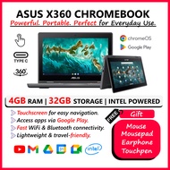 ASUS X360 CHROMEBOOK | BUDGET STUDENT LAPTOP | 4GB RAM 32GB SSD | TOUCHSCREEN | CHROME OS