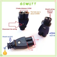 GSWLTT C8 Male Power Socket, Detachable AC 2.5A 250V Female Plug, Power Cord Socket Power Cord 8-shaped Power Outlet Wire